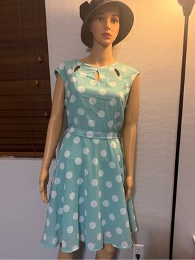 $14 Classic Mint Polka Dot A-Line Dress - Mint/White $14 WHEN BUNDLED WITH 3 OR